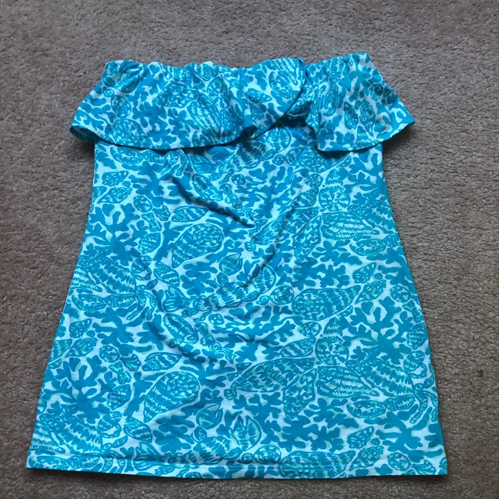 Lilly Pulitzer strapless shirt